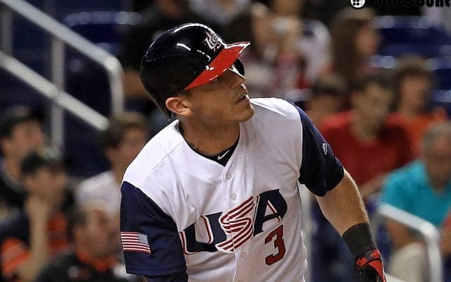 米国が6回に2得点！　ジョーンズ適時二塁打、アレナド振り逃げで同点