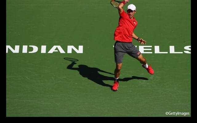  錦織がエバンズを下して3試合ぶりのマッチ勝利 [BNPパリバ・オープン] 