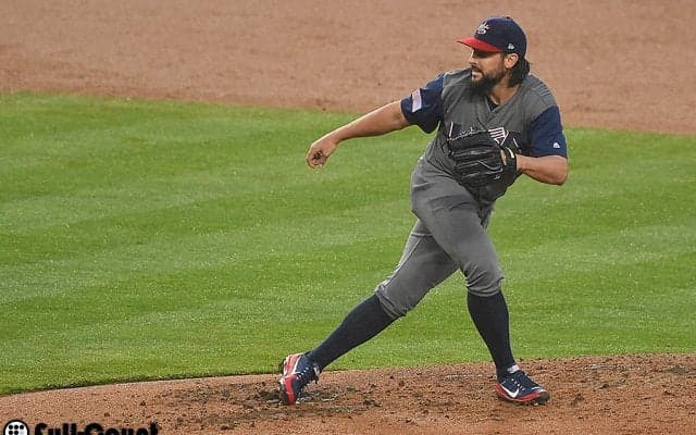 1点を追う侍、松田の安打はビデオ判定で覆りアウトに　米国は継投に入る