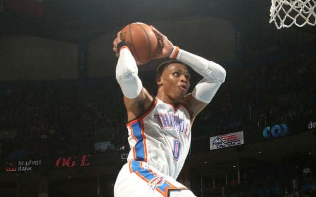 ラッセル・ウェストブルックが史上初ノーミスでのトリプル・ダブル達成、MVPレースはさらに混迷を極めることに