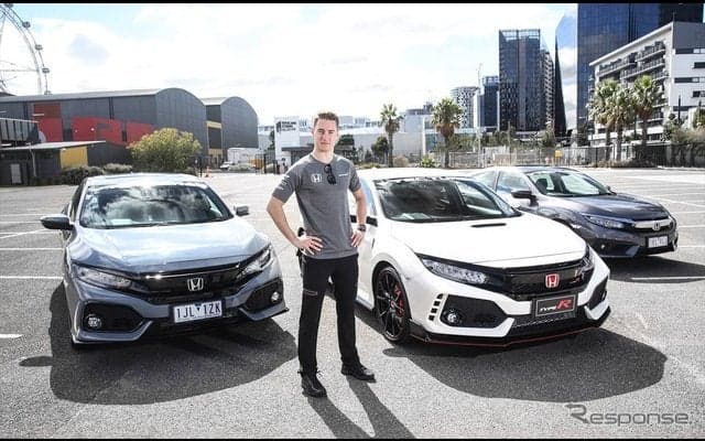 ホンダF1のバンドーン選手、新型 シビックタイプR を試す