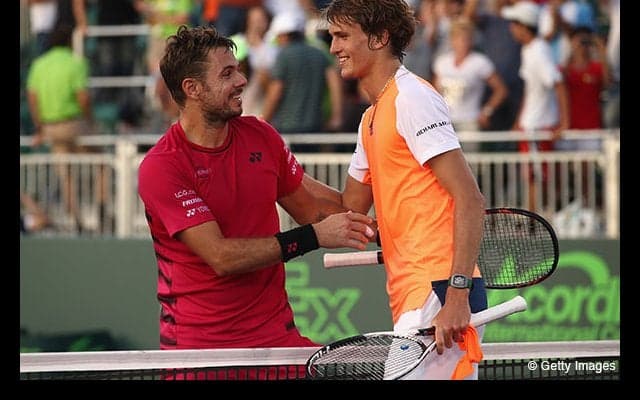  錦織、ナダル、フェデラーが準々決勝へ、ワウリンカはズベレフに敗れる [マイアミ・オープン] 