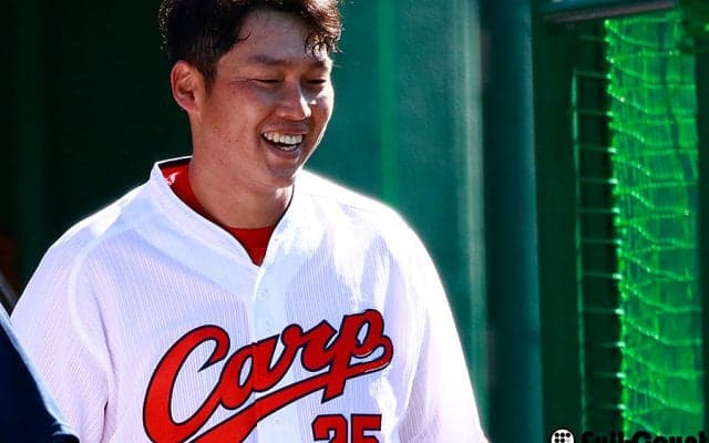 今季1号の広島新井、黒星発進も悲観せず「みんな最後まで諦めずやっている」