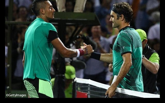  フェデラーがキリオスとの大接戦を制し、ナダルとの決勝へ [マイアミ・オープン] 