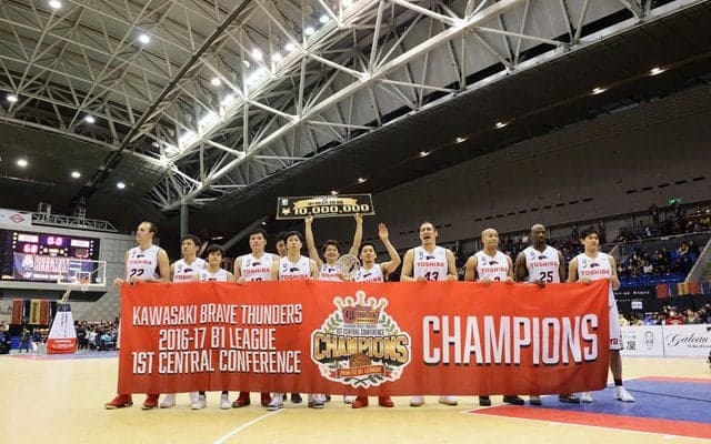 川崎ブレイブサンダース、Bリーグ初年度のB1・中地区優勝