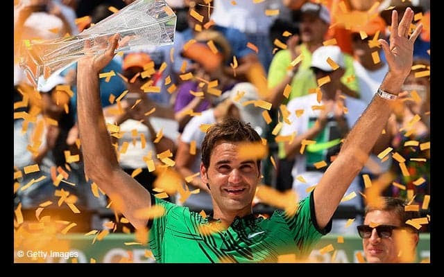  フェデラーがマイクロソフトのビル・ゲイツとプレー [マッチ・フォー・アフリカ4] 