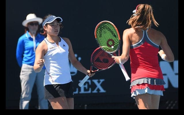  第1シードの日比野菜緒／ロソルスカが準決勝進出 [アビエルト GNP保険] 