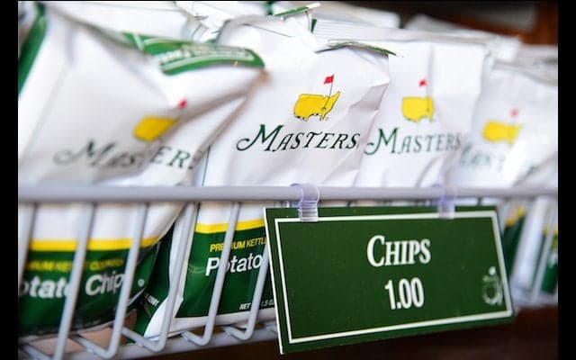 ゴルフ好きにはたまらない、クッキーもポテトチップスも全てがマスターズ一色！
