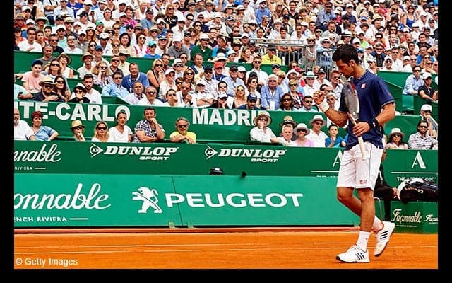  ジョコビッチがシモンに2時間半と苦戦 [モンテカルロ・ロレックス・マスターズ] 