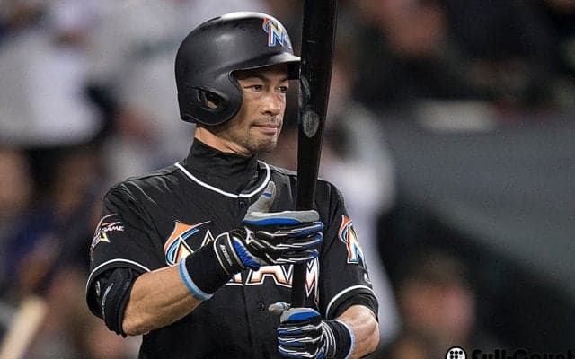 イチロー好機で代打、痛烈ライナーも三直　メジャー通算3034安打のまま