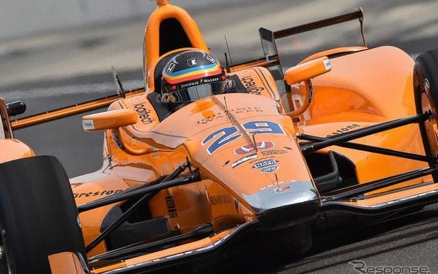 【第101回インディ500】アロンソが本番コースで初走行…まずは「楽しかったよ」