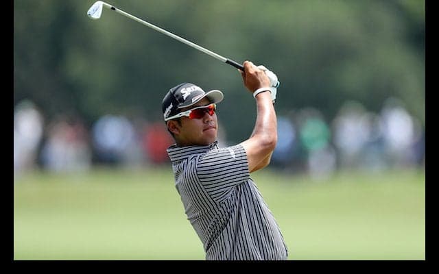 松山英樹 初日パーオン率72%も「アイアンが思ったよりキャリーが出て10ヤード飛んだ」