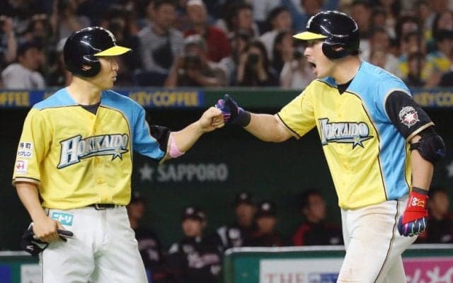 大田＆レアード2発に中田弾！球団タイ記録の1試合7本塁打！