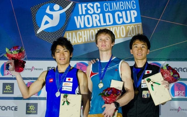 ボルダリング日本勢、W杯八王子大会で優勝逃す…楢崎智亜は2位