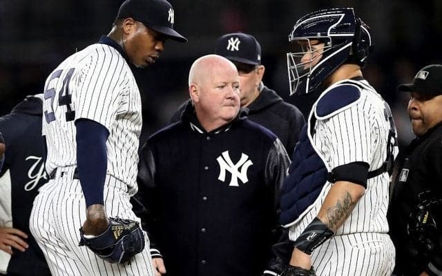 チャップマン1回を投げきれず…ヤンキースは3連敗