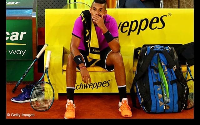 キリオスが腰の故障のため棄権 [BNL イタリア国際]