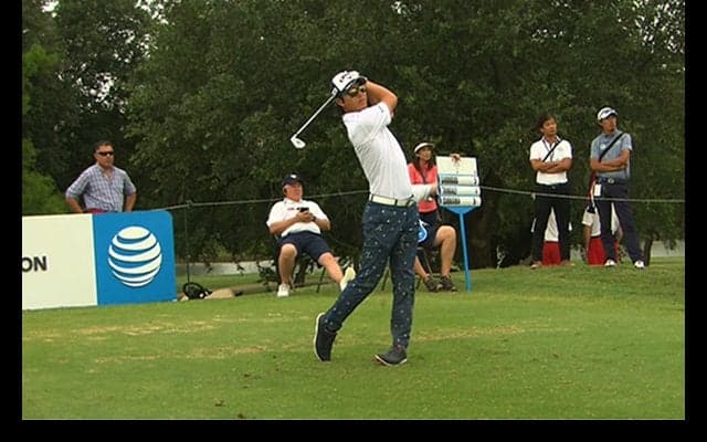 【動画】石川、13番で10mのパットを沈めナイスバーディ！