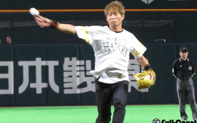 「EXILE」KEIJIがヤフオクDで始球式、ノーバン投球も「ビビっちゃいました」