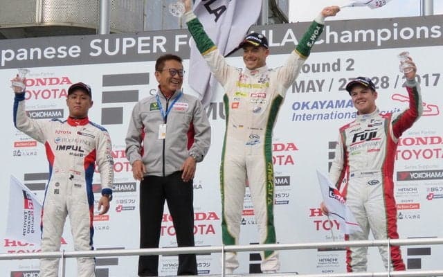 【スーパーフォーミュラ 第2戦】スタートで逆転、ロッテラーがレース1を制す…TOM'Sチーム2連勝