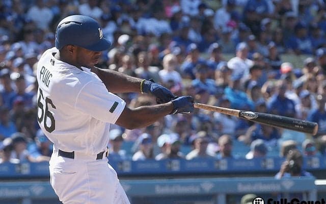 ドジャースのプイグが「モンスターショット」　“自身最長飛距離”の137M超弾