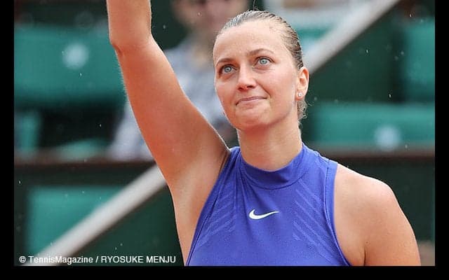 クビトバが復帰戦に勝利、目には涙 [全仏オープン]