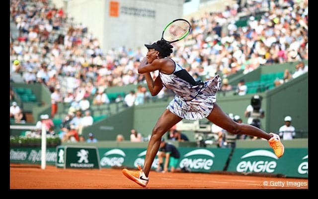 ビーナスが20回目の全仏で初タイトルを目指す、2回戦の相手は奈良くるみ