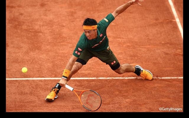 第3セットを奪った錦織が初戦突破に王手 [全仏オープン]