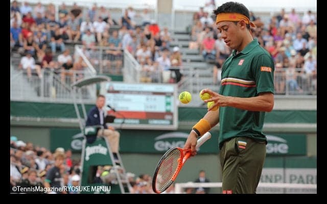 ブランク明けの21歳コキナキスに大苦戦するも、錦織がやり遂げた〈仕事〉[全仏オープン]