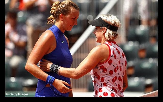 暴行によるケガから復帰したクビトバは2回戦で敗退 [全仏オープン]