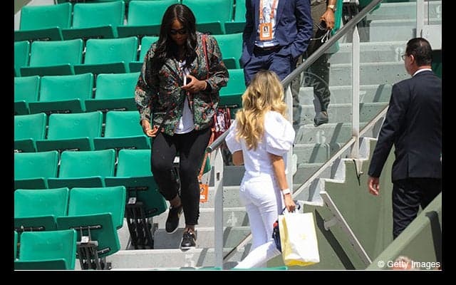 セレナがグランドスラムに戻って来た、ビーナスの試合を観に [全仏オープン]