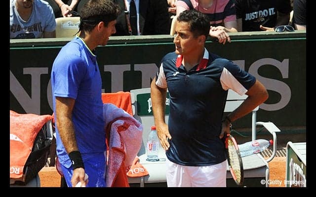 デル ポトロは対戦相手のアルマグロを気遣う、マレー、ワウリンカらが3回戦へ [全仏オープン]