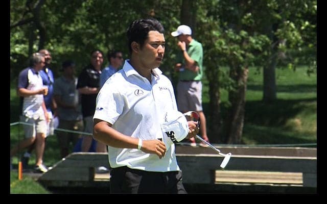 【動画】松山、1番でベタピンにつけるスーパショットを披露！