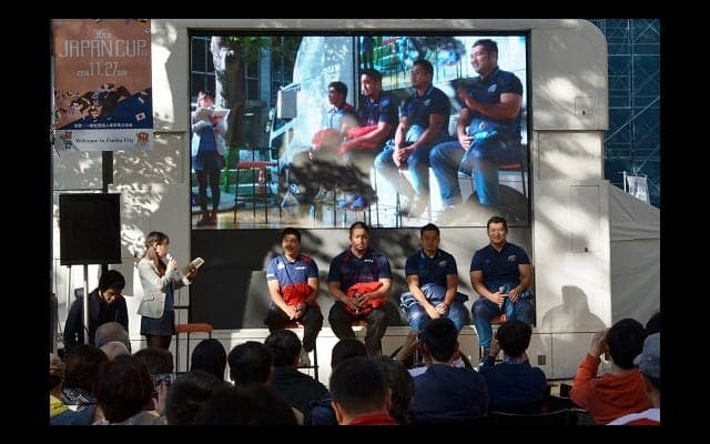  ジェイミーJAPANへ声援。パブリックビューイングIN府中。 