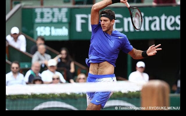 第1セット4度のセットポイントを逃したデル ポトロは、マレーに敗れ3回戦敗退 [全仏オープン]