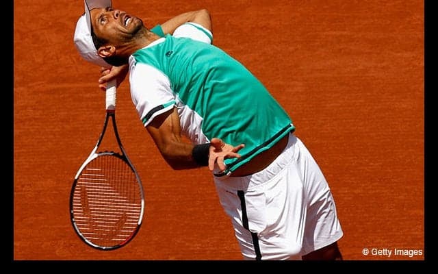 錦織の4回戦、第1セットは6-0でベルダスコが先取 [全仏オープン]