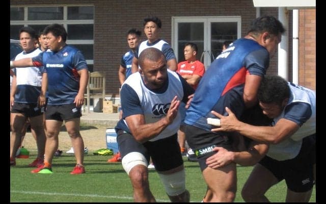  リーチが日本代表合宿に合流。1年半ぶりの復帰で「新鮮。はやくやりたい」 