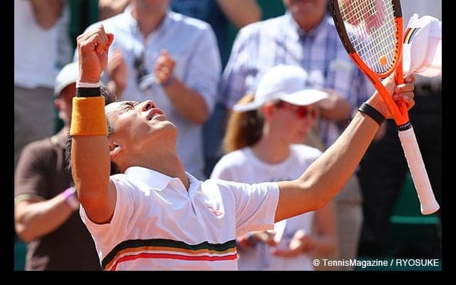 錦織がベルダスコとの一戦で躍動、勝利と同時に〈感覚〉つかむ [全仏オープン]