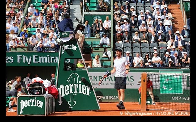 マレーがタイムバイオレーションに困惑 [全仏オープン]