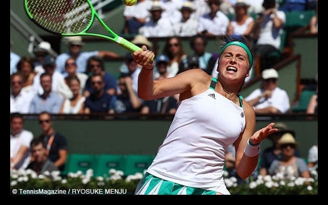 オスタペンコがバシンスキーをフルセットで振りきり、ノーシードから快進撃で決勝進出 [全仏オープン]
