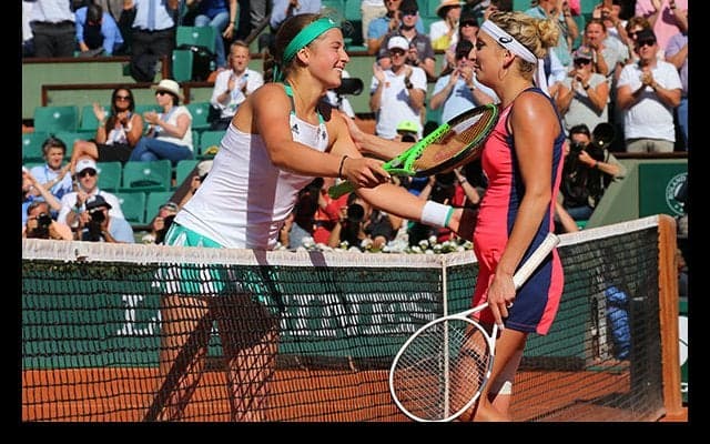 世界47位のオスタペンコがバシンスキーを倒し、決勝でハレプと対決 [全仏オープン]