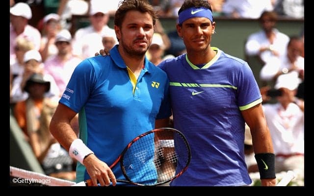 ワウリンカ対ナダルの男子決勝、第1セットはナダルが先取 [全仏オープン]