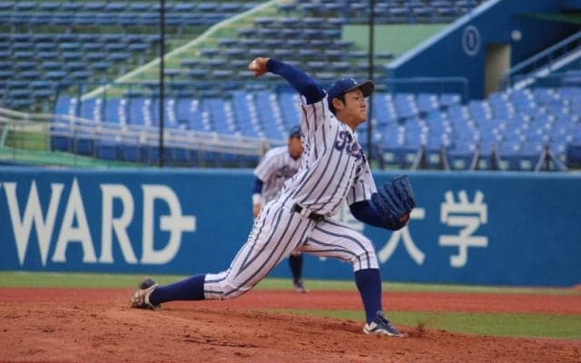 立正大・鈴木友也が専修大のドラフト候補右腕・高橋礼に投げ勝ち昇格王手【東都大学野球入替戦】