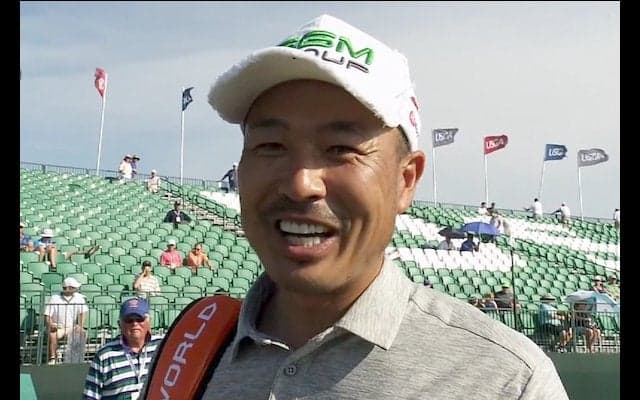 2年先輩の谷原から「良い助っ人になる」と太鼓判のキャディ谷口拓也「全ホール難しい、モンスターコース」