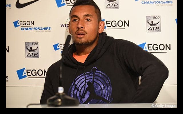 途中棄権したキリオス、ウィンブルドンまでには戻ると宣言 [AEGON選手権]