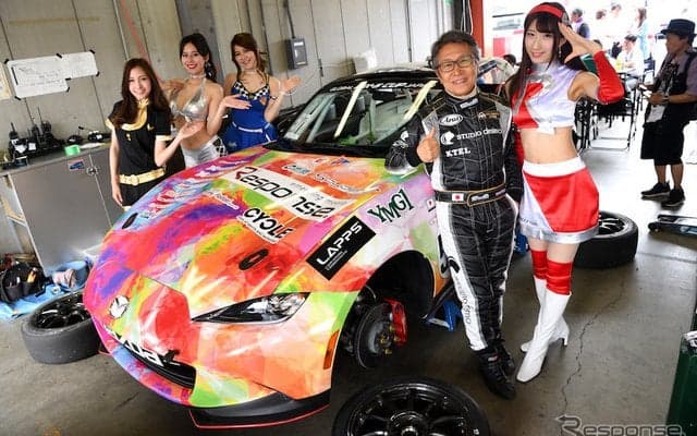 【MX-5カップジャパン 第3戦】リアル玲紋ちゃんがレスポンスチームの応援に登場…チームを3位に導く