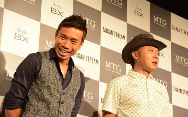 【挑戦】写真でわかる、長友佑都と片山晋呉の出席した記者発表会のようす