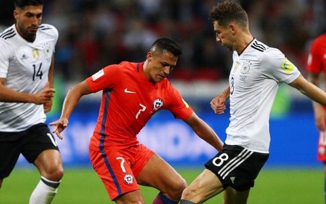 ドイツ対チリは引き分け、両チームとも決勝トーナメント行きは持ち越し