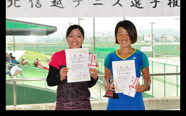 筑波大学3年の森崎可南子が単複2冠 [第70回北信越テニス選手権／女子]