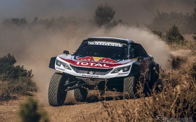 2018年のダカール制覇へ プジョー 3008DKR Maxi 発進…シルクウェイラリーに参戦