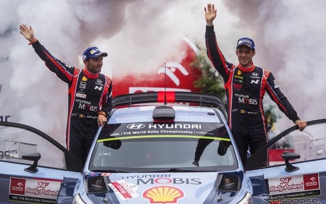 【WRC 第8戦】ヒュンダイ勢が1-2、ヌービル今季3勝目…トヨタは上位争うも10位が最高という結果に